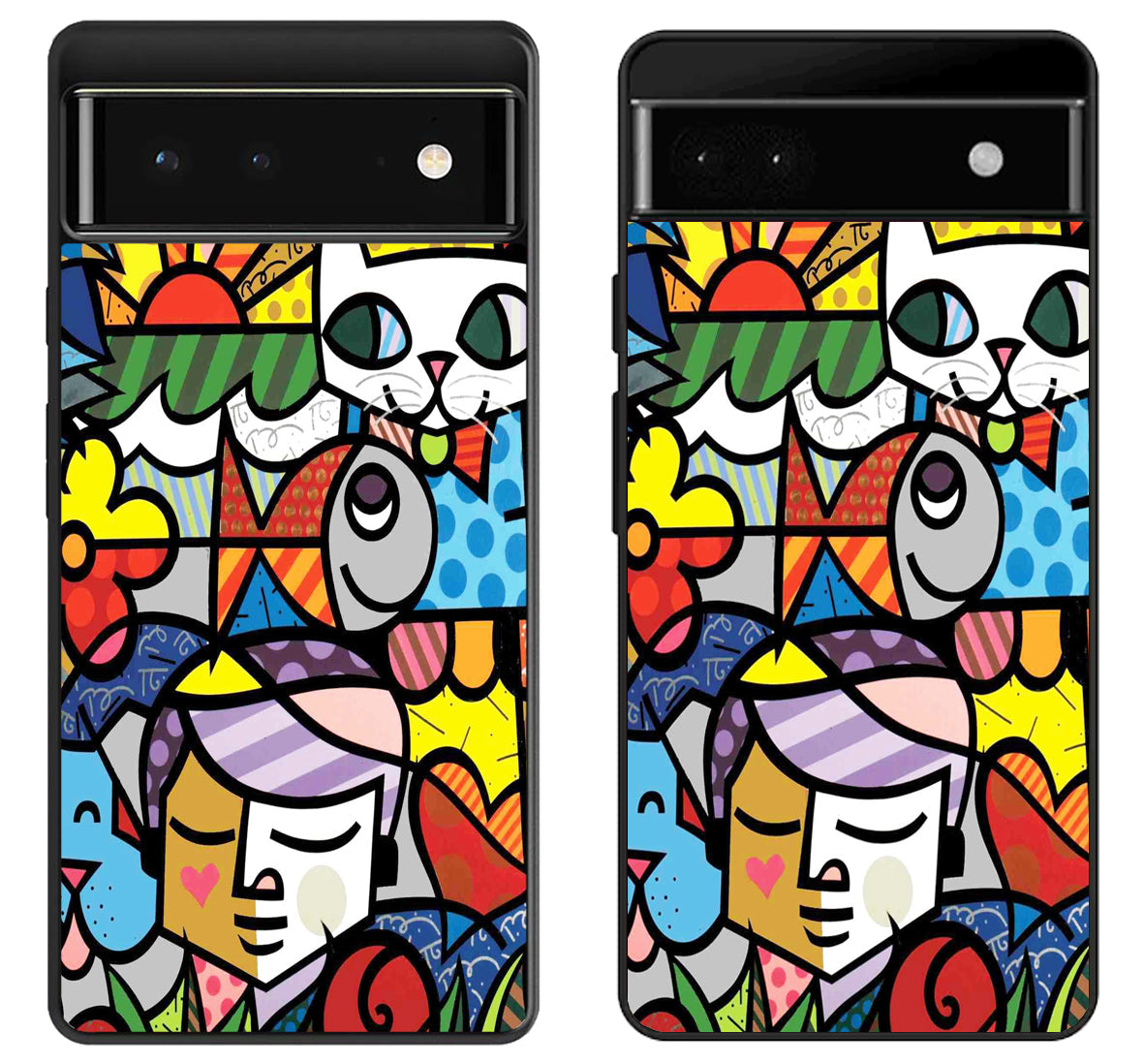 Romero Britto Collage Google Pixel 6 | 6A | 6 Pro Case