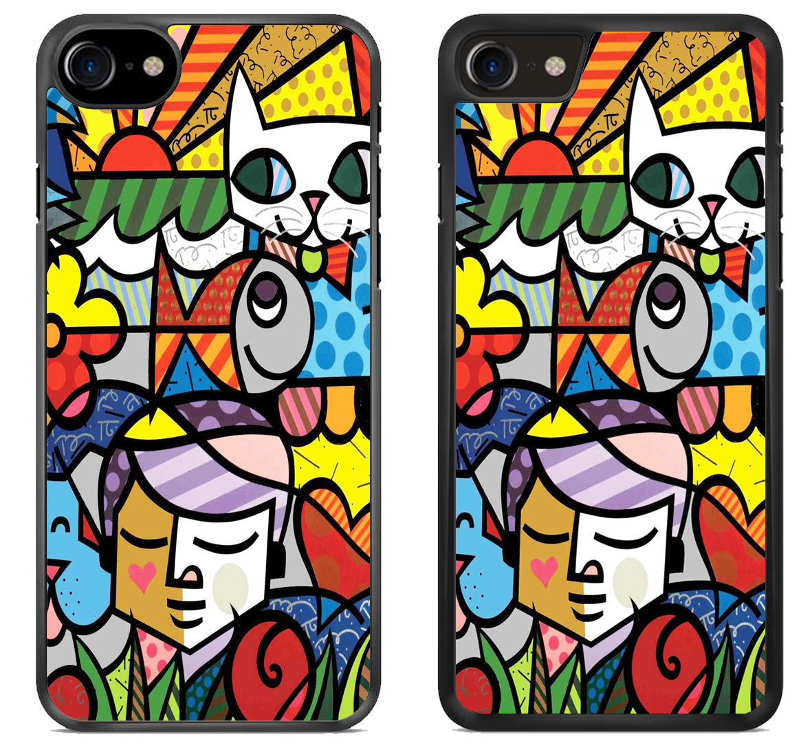 Romero Britto Collage iPhone SE 2020 | iPhone SE 2022 Case
