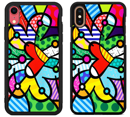 Romero Britto Wallpaper iPhone X | Xs | Xr | Xs Max Case