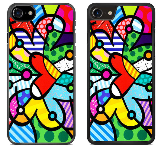 Romero Britto Wallpaper iPhone SE 2020 | iPhone SE 2022 Case