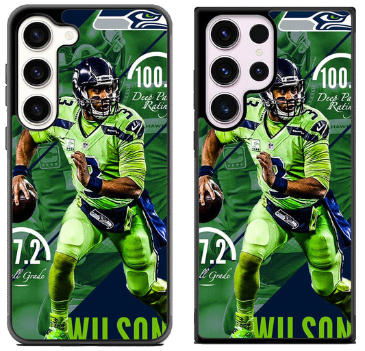 Russell Wilson Seattle Seahawks Wallpaper Samsung Galaxy S23 | S23+ | S23 Ultra Case