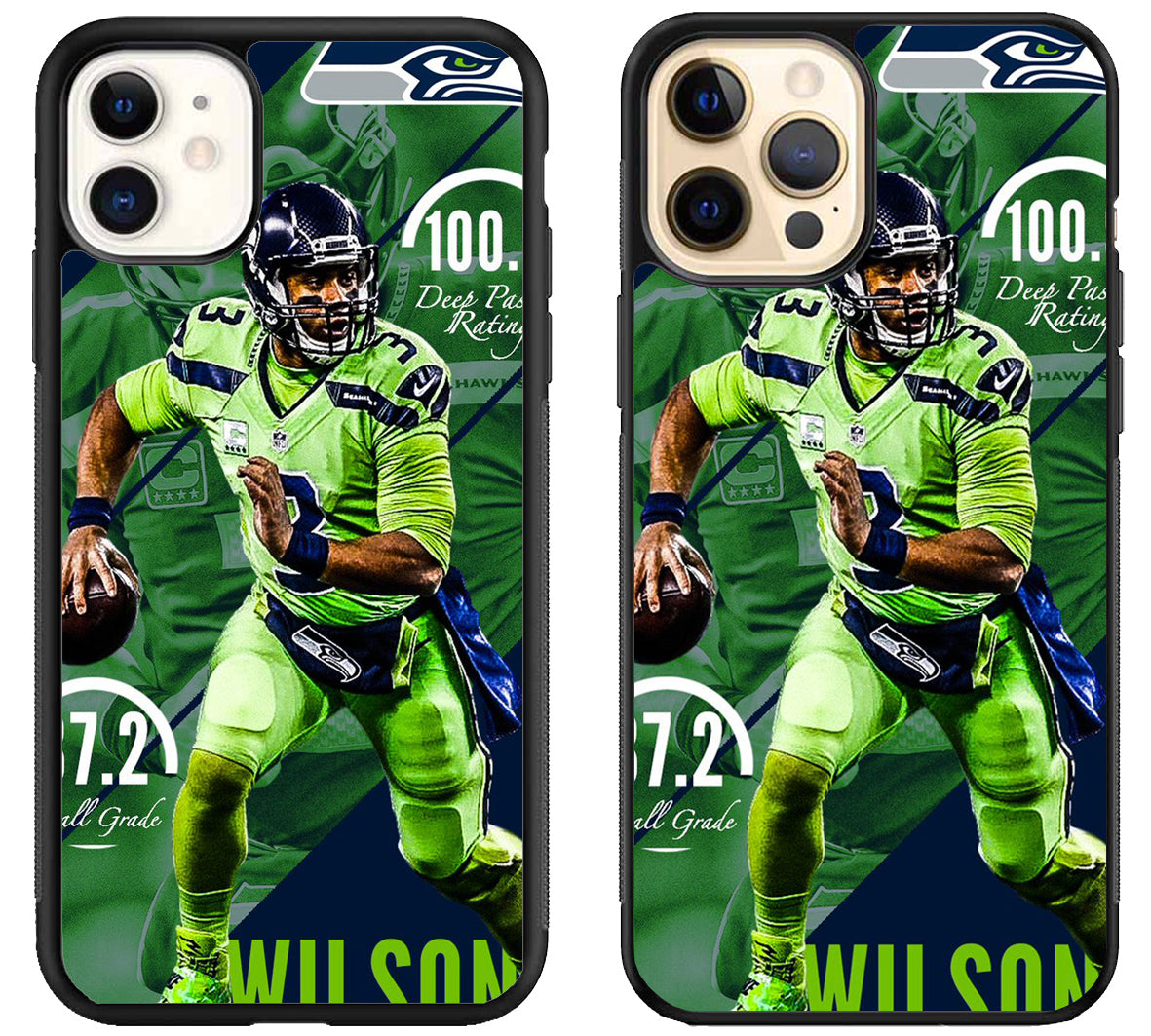 Russell Wilson Seattle Seahawks iPhone 12 | 12 Mini | 12 Pro | 12 Pro Max Case