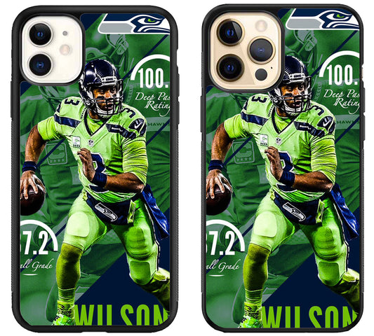 Russell Wilson Seattle Seahawks iPhone 12 | 12 Mini | 12 Pro | 12 Pro Max Case