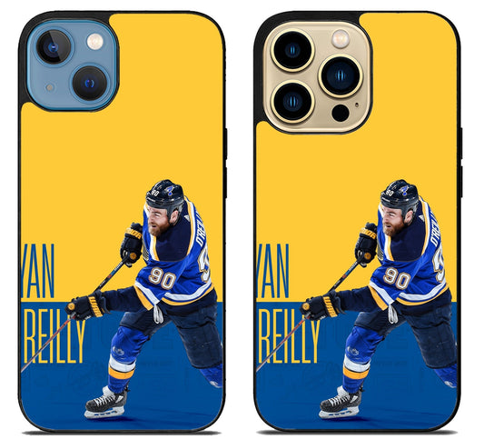 Ryan O’Reilly St Louis Blues Wallpaper iPhone 14 | 14 Plus | 14 Pro | 14 Pro Max Case
