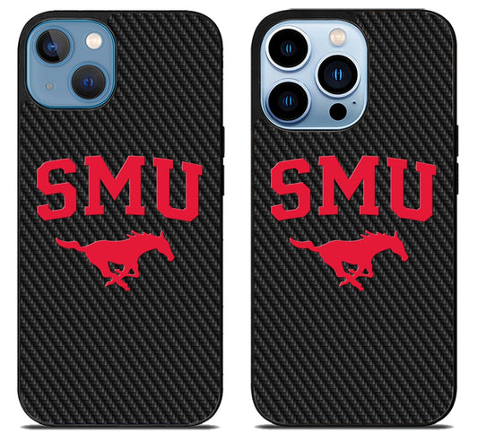 SMU Mustangs Carbon iPhone 13 | 13 Mini | 13 Pro | 13 Pro Max Case