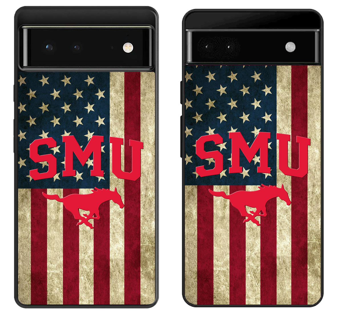 SMU Mustangs Flag Logo Google Pixel 6 | 6A | 6 Pro Case