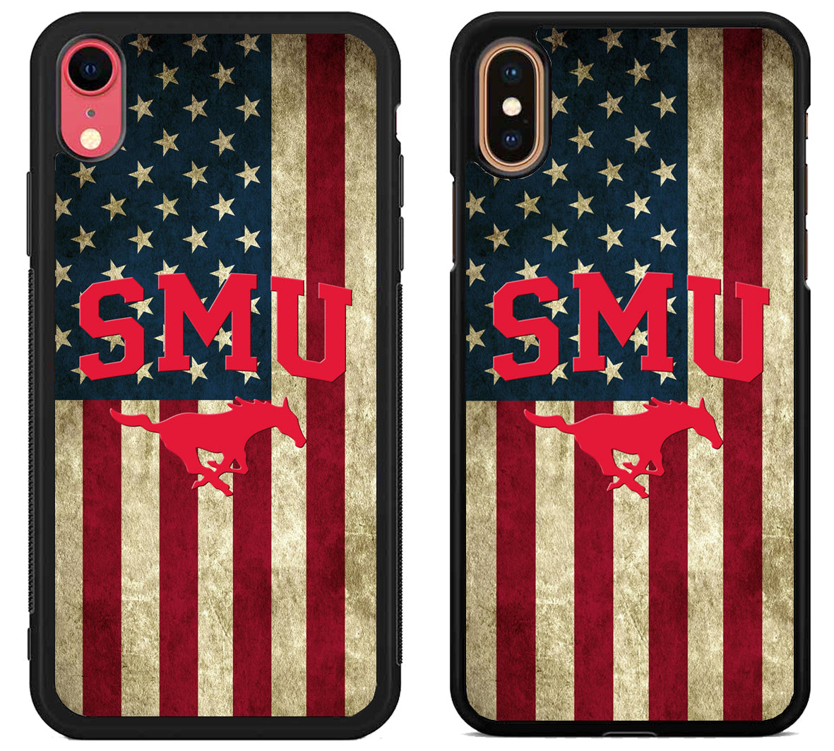 SMU Mustangs Flag Logo iPhone X | Xs | Xr | Xs Max Case