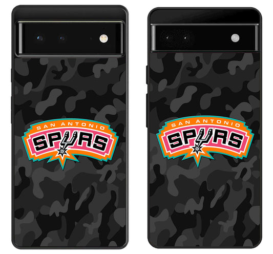 San Antonio Spurs Camo Google Pixel 6 | 6A | 6 Pro Case