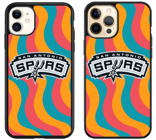 San Antonio Spurs Colorfull Logo iPhone 12 | 12 Mini | 12 Pro | 12 Pro Max Case