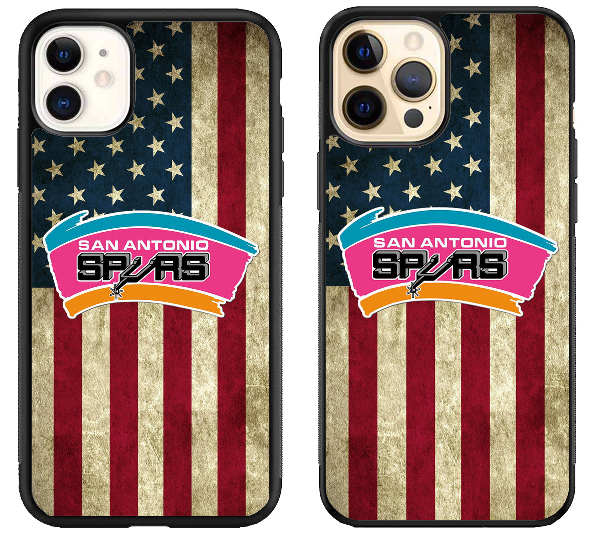 San Antonio Spurs Flag iPhone 12 | 12 Mini | 12 Pro | 12 Pro Max Case