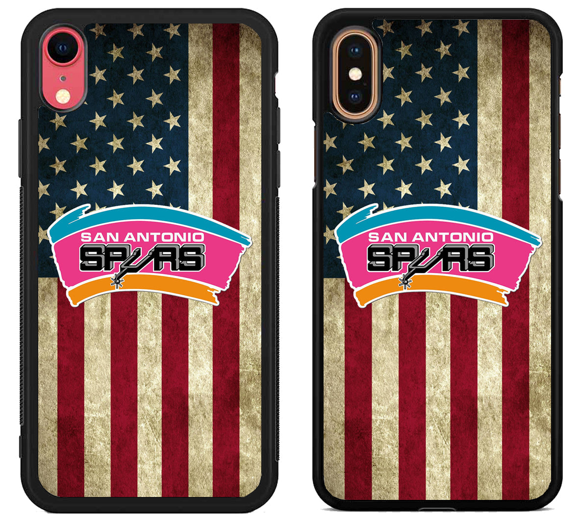 San Antonio Spurs Flag iPhone X | Xs | Xr | Xs Max Case
