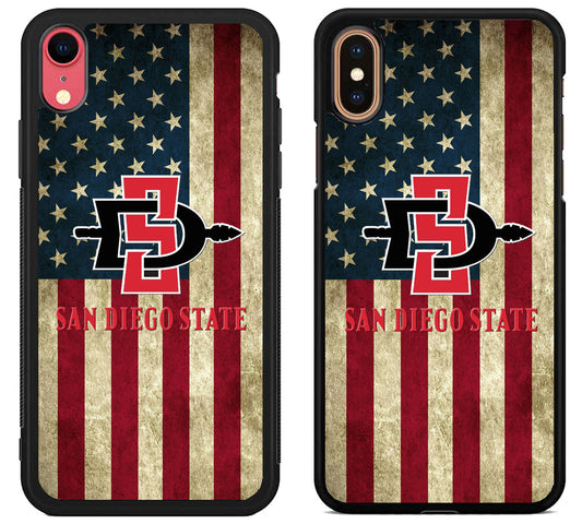San Diego State Aztecs Flag iPhone X | Xs | Xr | Xs Max Case