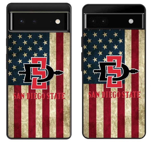 San Diego State Aztecs Flag Google Pixel 6 | 6A | 6 Pro Case