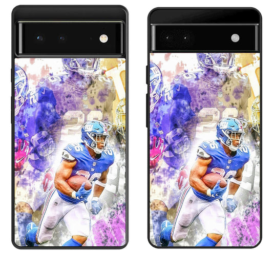 Saquon Barkley New York Giants Artwork Google Pixel 6 | 6A | 6 Pro Case