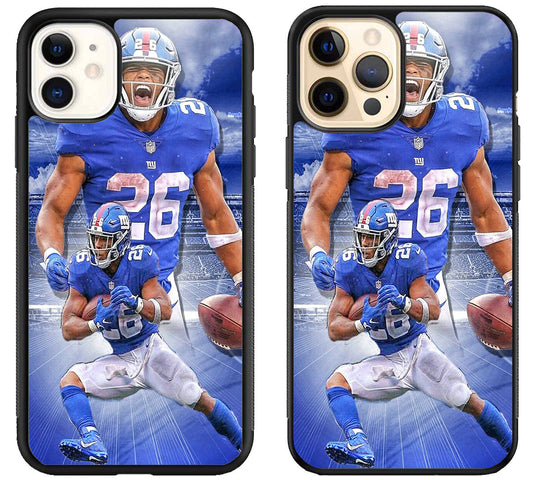 Saquon Barkley New York Giants Style iPhone 12 | 12 Mini | 12 Pro | 12 Pro Max Case