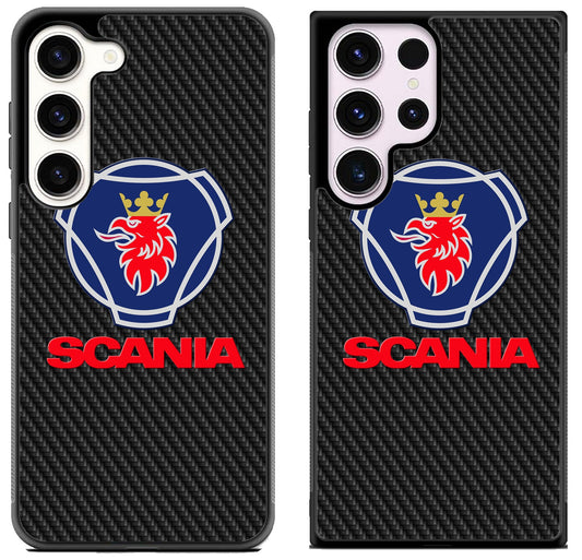 Scania Logo Black Carbon Samsung Galaxy S23 | S23+ | S23 Ultra Case