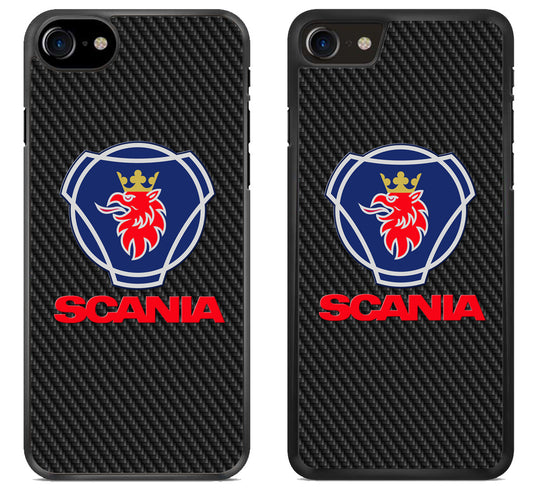 Scania Logo Black Carbon iPhone SE 2020 | iPhone SE 2022 Case