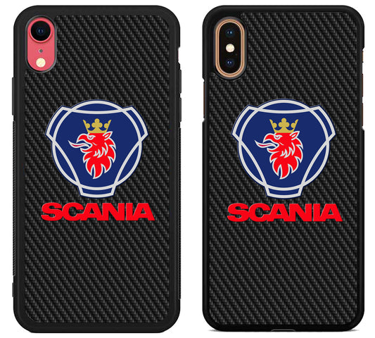 Scania Logo Black Carbon iPhone X | Xs | Xr | Xs Max Case