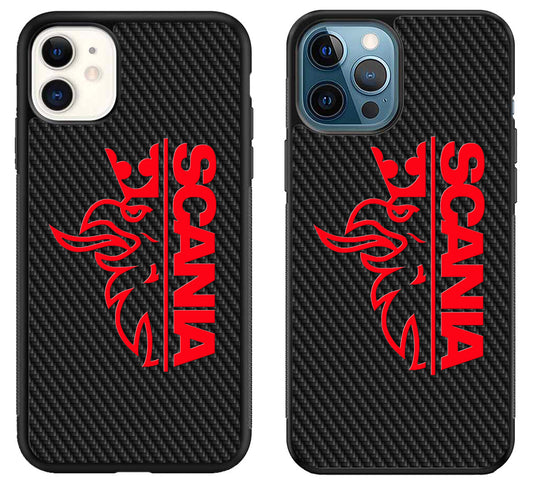 Scania Red Logo Carbon iPhone 11 | 11 Pro | 11 Pro Max Case