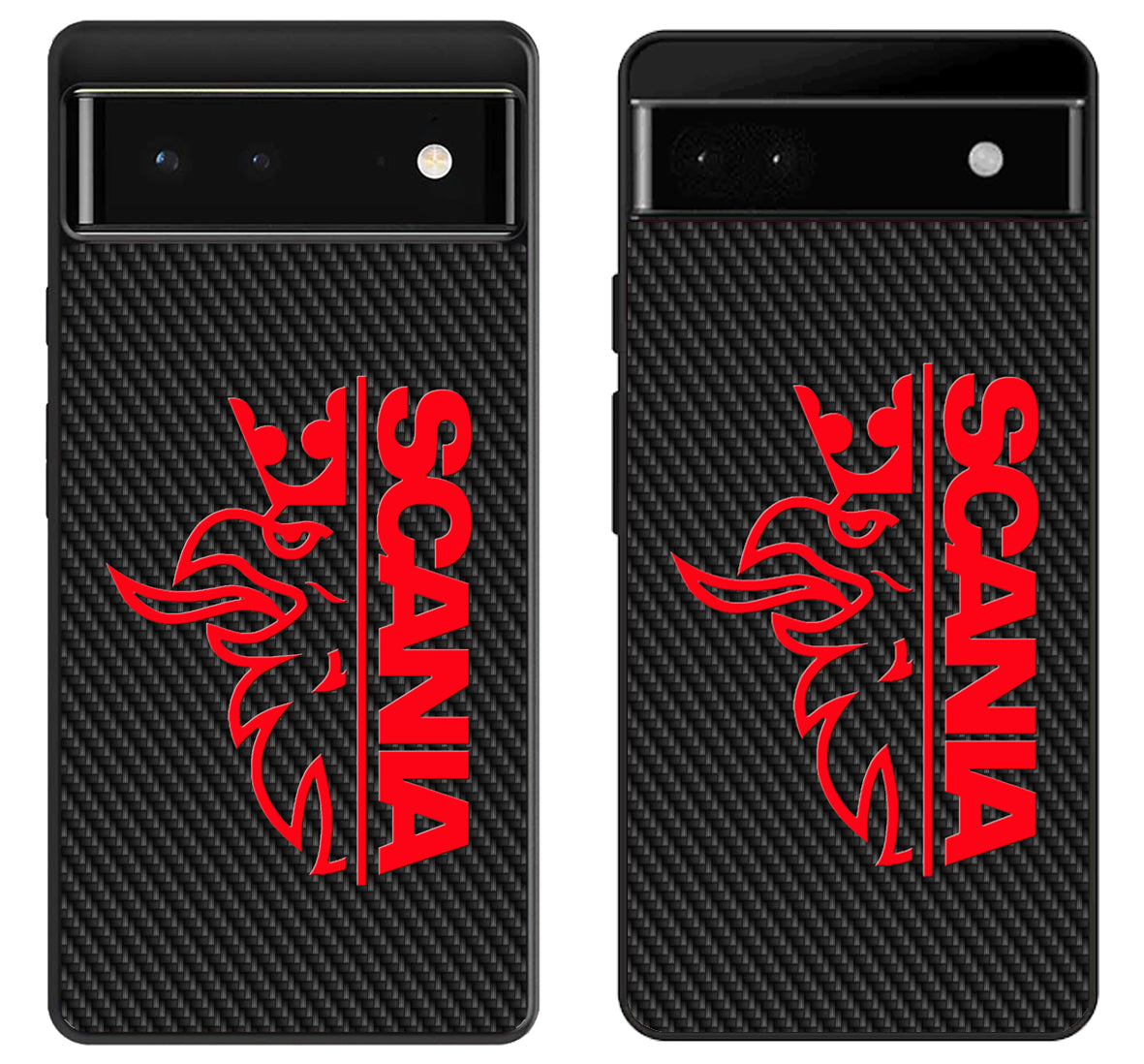 Scania Red Logo Carbon Google Pixel 6 | 6A | 6 Pro Case