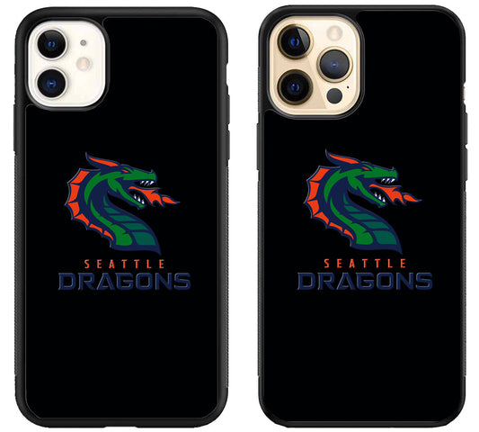 Seattle Dragons XFL Logo iPhone 12 | 12 Mini | 12 Pro | 12 Pro Max Case