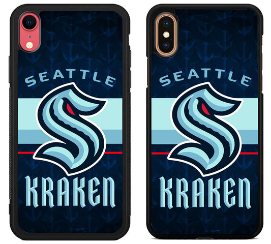 Seattle Kraken Background iPhone X | Xs | Xr | Xs Max Case
