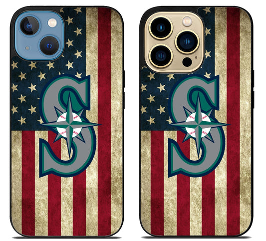 Seattle Mariners Flag iPhone 14 | 14 Plus | 14 Pro | 14 Pro Max Case