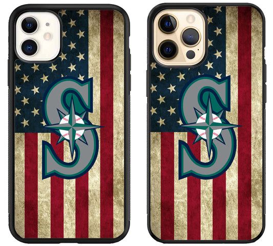 Seattle Mariners Flag iPhone 12 | 12 Mini | 12 Pro | 12 Pro Max Case