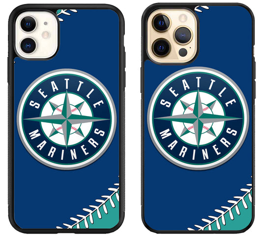 Seattle Mariners Logo iPhone 12 | 12 Mini | 12 Pro | 12 Pro Max Case