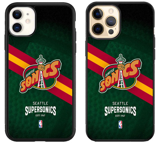 Seattle Supersonics Vintage iPhone 12 | 12 Mini | 12 Pro | 12 Pro Max Case