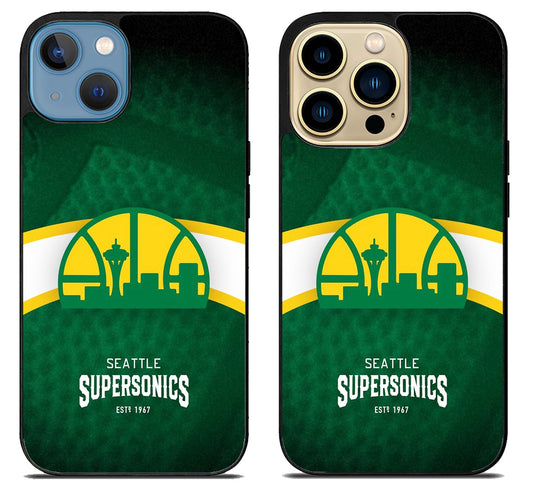 Seattle Supersonics Wallpaper iPhone 14 | 14 Plus | 14 Pro | 14 Pro Max Case