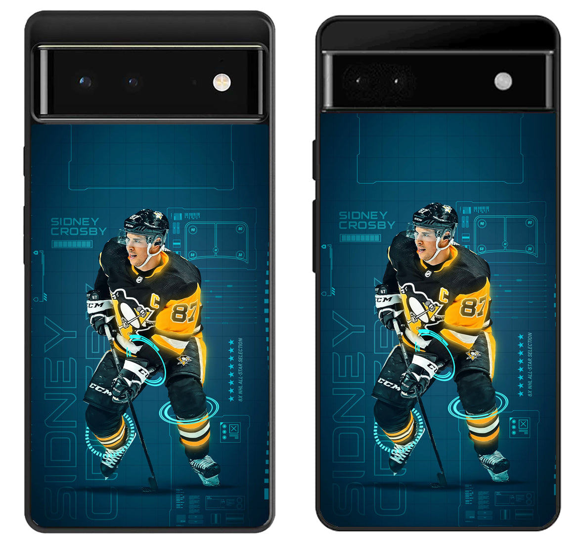 Sidney Crosby Pittsburgh Penguins Background Google Pixel 6 | 6A | 6 Pro Case
