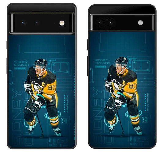 Sidney Crosby Pittsburgh Penguins Background Google Pixel 6 | 6A | 6 Pro Case