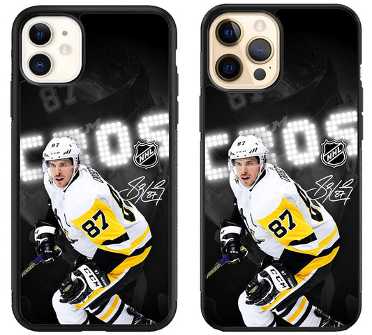 Sidney Crosby Pittsburgh Penguins Signature iPhone 12 | 12 Mini | 12 Pro | 12 Pro Max Case