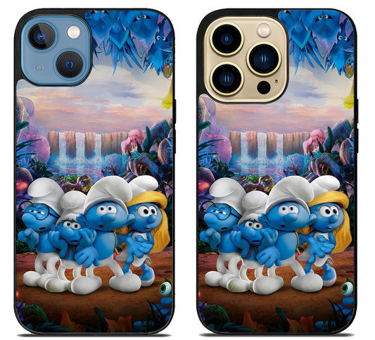 Smurfs And Friends Cover iPhone 14 | 14 Plus | 14 Pro | 14 Pro Max Case