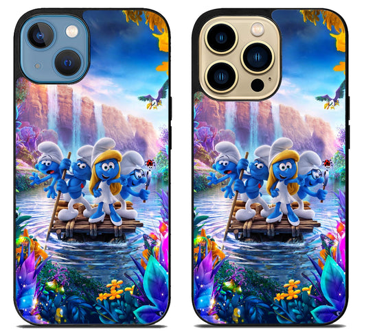 Smurfs And Friends Wallpaper iPhone 14 | 14 Plus | 14 Pro | 14 Pro Max Case