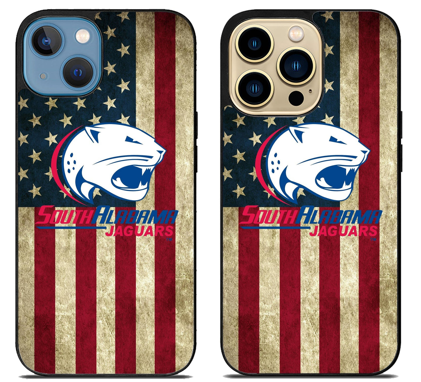 South Alabama Jaguar Flag iPhone 14 | 14 Plus | 14 Pro | 14 Pro Max Case