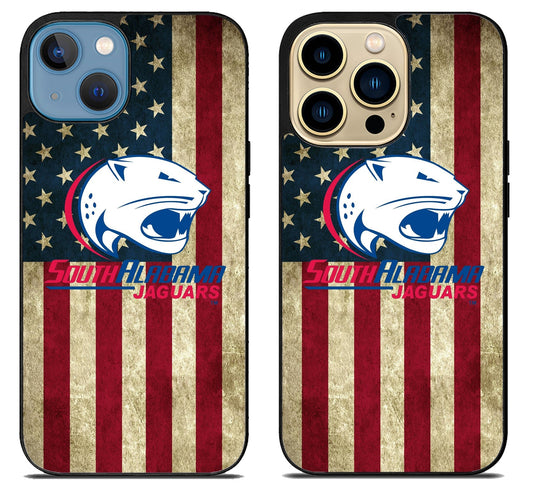 South Alabama Jaguar Flag iPhone 14 | 14 Plus | 14 Pro | 14 Pro Max Case