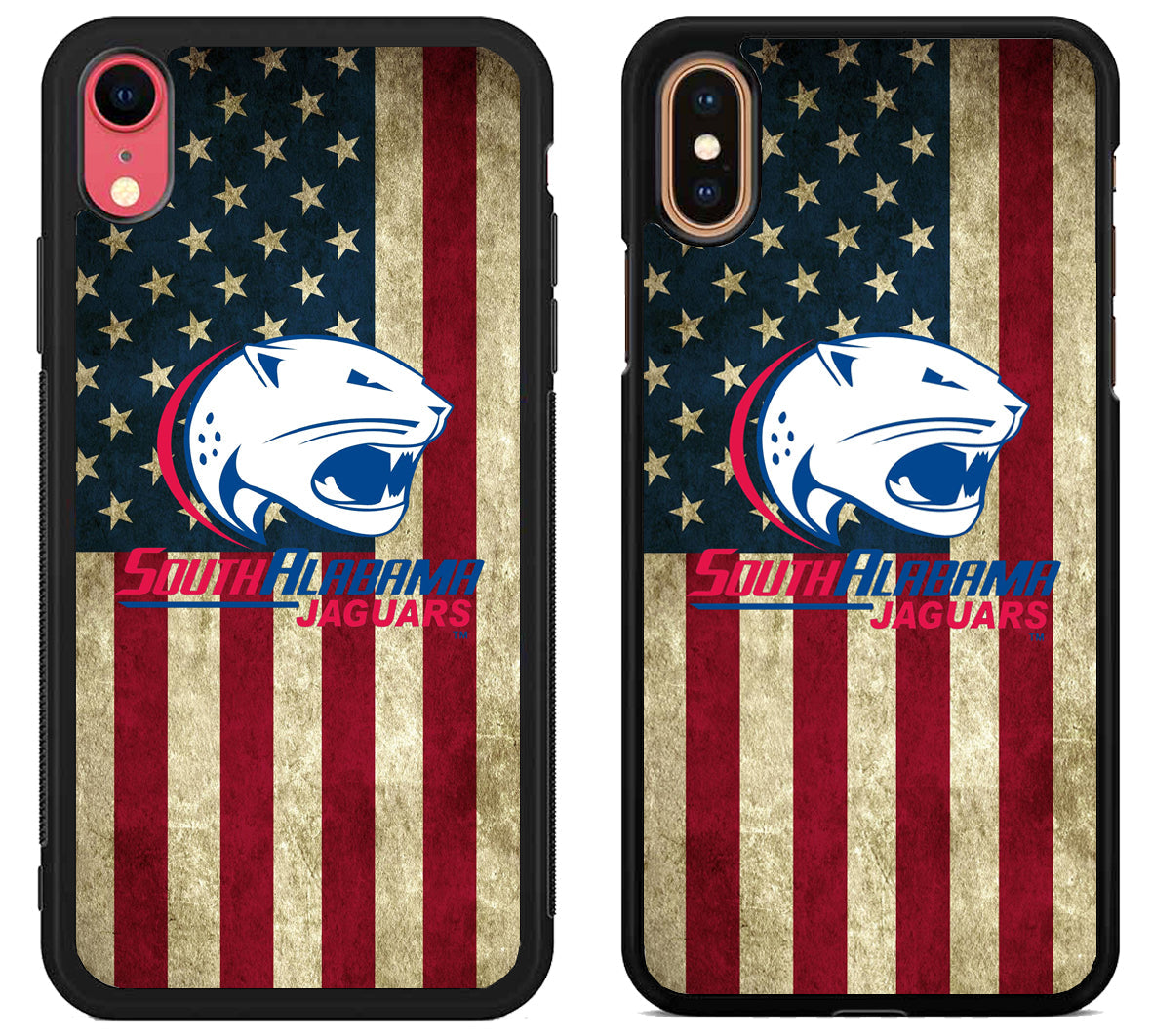 South Alabama Jaguar Flag iPhone X | Xs | Xr | Xs Max Case