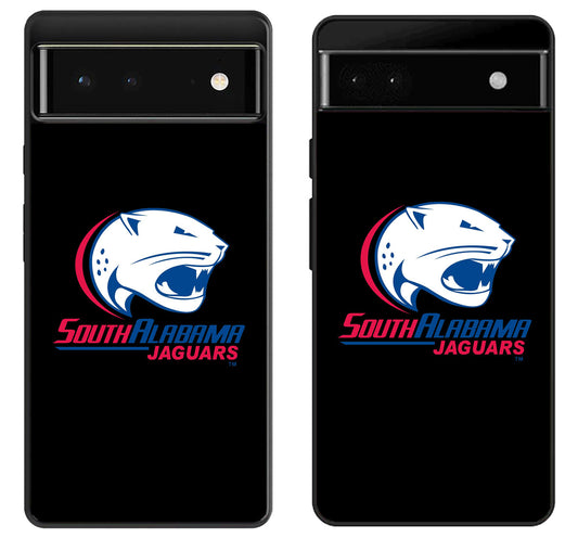 South Alabama Jaguar Logo Google Pixel 6 | 6A | 6 Pro Case