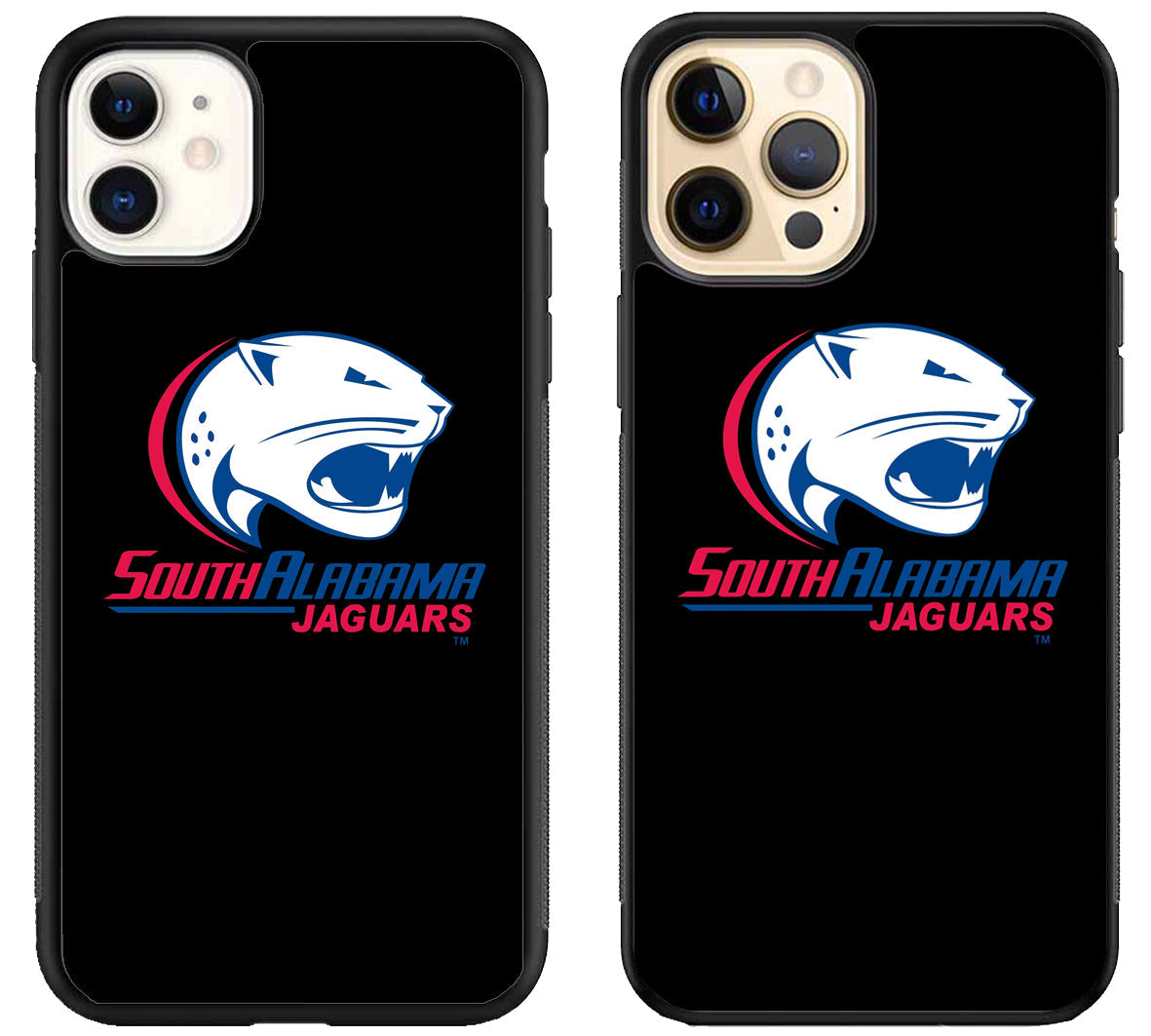 South Alabama Jaguar Logo iPhone 12 | 12 Mini | 12 Pro | 12 Pro Max Case