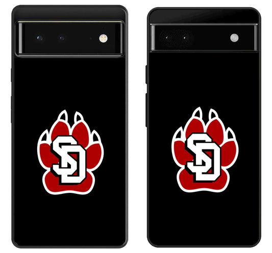 South Dakota Coyotes Black Google Pixel 6 | 6A | 6 Pro Case