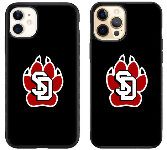 South Dakota Coyotes Black iPhone 12 | 12 Mini | 12 Pro | 12 Pro Max Case