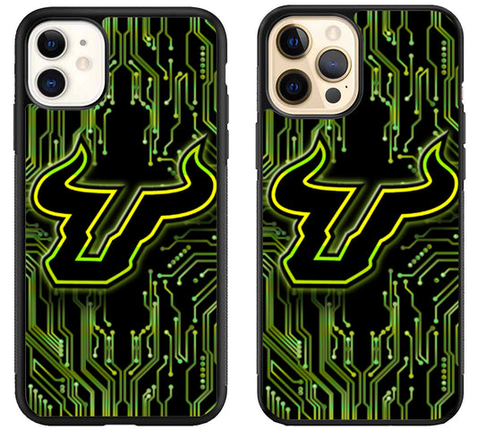South Florida Bull Background iPhone 12 | 12 Mini | 12 Pro | 12 Pro Max Case