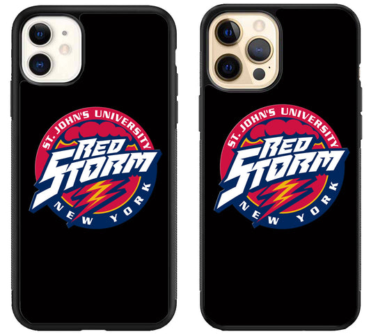 St John's Red Storm Black iPhone 12 | 12 Mini | 12 Pro | 12 Pro Max Case