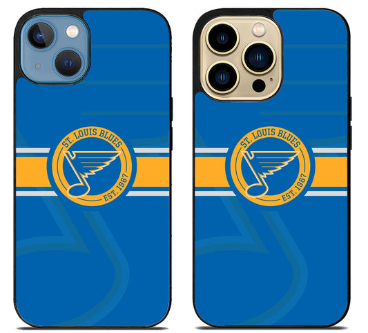 St Louis Blues Background iPhone 14 | 14 Plus | 14 Pro | 14 Pro Max Case
