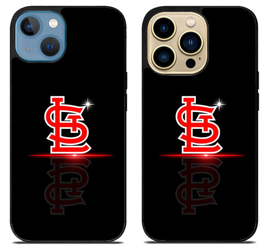 St Louis Cardinals Black iPhone 14 | 14 Plus | 14 Pro | 14 Pro Max Case