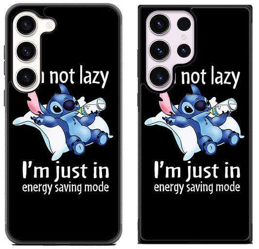 Stitch im Not Lazy Samsung Galaxy S23 | S23+ | S23 Ultra Case