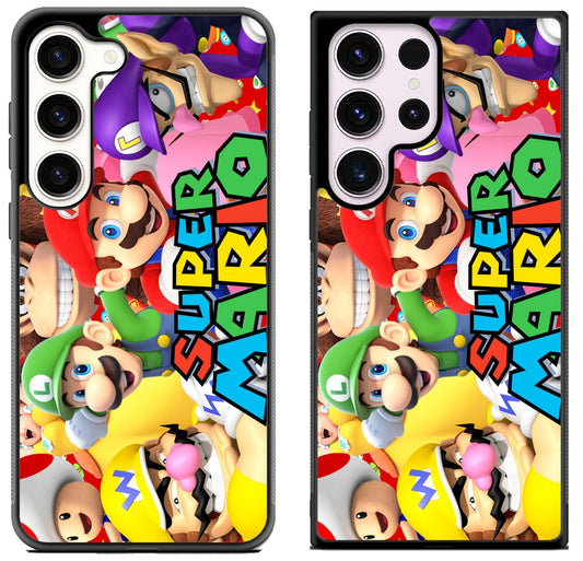 Super Mario And Friends Wallpaper Samsung Galaxy S23 | S23+ | S23 Ultra Case