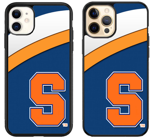 Syracuse Orange Logo Strip iPhone 12 | 12 Mini | 12 Pro | 12 Pro Max Case